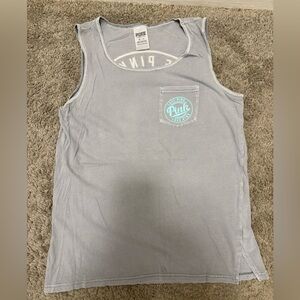 PINK Victoria's Secret Light Gray Tank Top